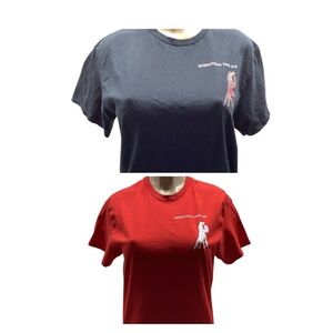 Gildan Size Medium International Dance Club T-Shirts - Black & Red. Preloved